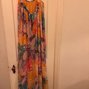 Floral Multicolor Maxi Dress